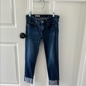 Women’s AG Slim Straight Cuffed The Stevie Cuff